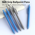 JIMMIDDA Pens Bulk, 207 Pack Ballpoint Black & Blue Ink, 1.0MM Medium Point Wholesale Retractable for Smooth Writing, Quick Drying No Bleed Journaling for Office School Supplies Home Work