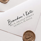 Self Inking Modern Address Stamps | Custom Return Address Stamper (Brandon, Medium)