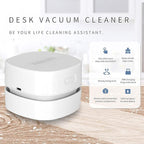 TRZLIFE Desk Vacuum Cleaner, Portable USB Rechargeable Mini Handheld Cleaner Sucks Up Crumbs Debris from Desktop Countertop Drawer, Perfect Office Desk Accessory, Ideal Valentine's Day Gift Pink