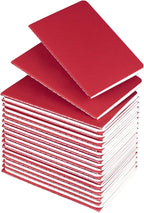 Lzerking Small Lined Notepads Bulk 36 Pack Mini Journal Pocket Notebooks Set-Red Cover Notebooks 3.5 x 5.5 Inches, 30 Sheets/60 Pages for Kids, Students, Traveler, School Supplies