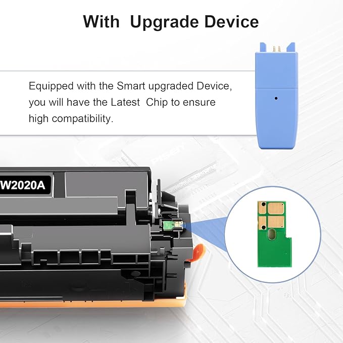 414A Toner Cartridges with Chip and Upgrade Device Compatible Toner Cartridge for HP 414A 414X W2020A Work with HP Color Pro MFP M479fdw M479fdn M454dw M454dn Printer Ink (2 Black)