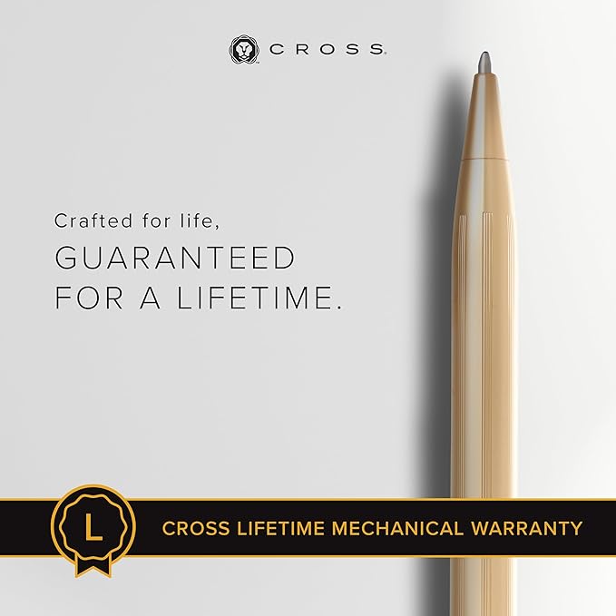 Cross Century II Refillable Ballpoint Pen Presented in a Luxury Gift Box - Medium Point, Black Ink, Gold