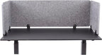 ReFocus™ Raw Clamp-On Acoustic Desk Divider – Reduce Noise and Visual Distractions with This Lightweight Desk Mounted Privacy Panel (Castle Gray, 47.25" x 16", 23.6" x 16", & 23.6" x 16")