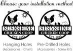 Personalized Chicken Coop Metal Signs Custom Chicken Coop Decor Chicken Coop Accessories Chicken Signs for Coop Funny Outdoor Personalized Fluffy Butt Hut Chicken Sign Gift for Chicken Lovers