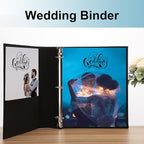 LETVPVOW Vintage Hardback 3 Ring Binder 3 Inch, Professional Leather Binder 3 Ring, Three Ring Binders Fits 8.5 x 11, D Ring Binders for Photo Album, Home, School and Office Supplies- Dark Green