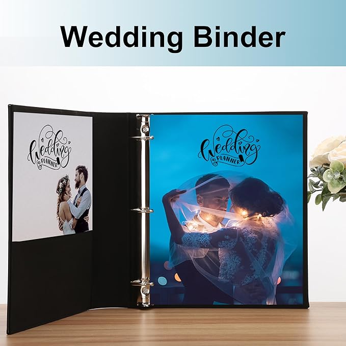 LETVPVOW Vintage Hardback 3 Ring Binder 2 Inch, Professional Leather Binders 2 Inch D Ring, Holds 400 Sheets Capacity 2 Pack - Dark Green