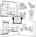 Plotter Paper 36" x 150', 2" Core 4.2 mil - 80 g/m² 20lb Bond Tracing Paper Roll for Wide Format Ink Jet Printers | Architectural Blueprints, Engineering Drawings, CAD, Custom-Sized Prints (4 Rolls）