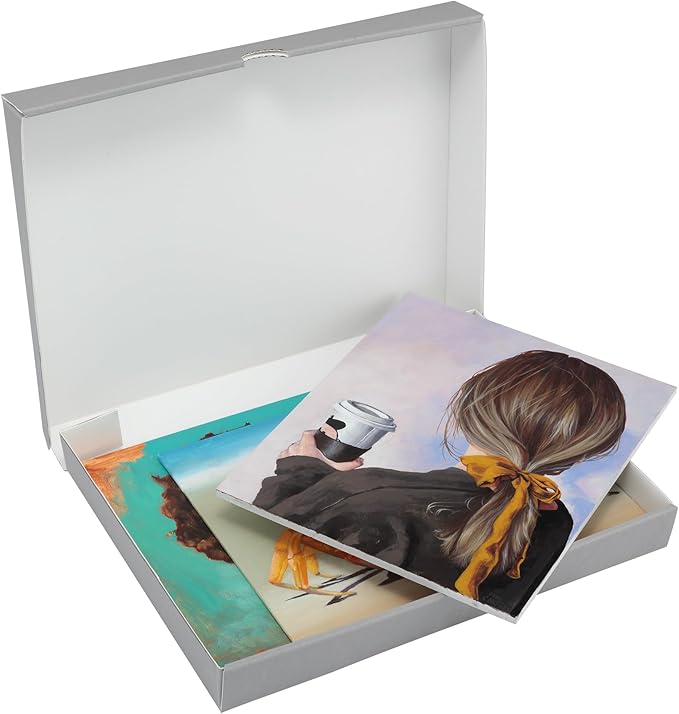 Jerry's Artarama Viewpoint Archival Storage Box (8.5x11) - Preserve Your Art, Easy to Assemble, Perfect for Photos, Artwork, Prints, and Record Storage