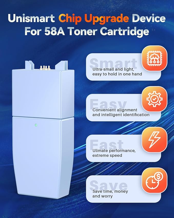 58A CF258A Black Toner Cartridge Replacement (with Chip) Compatible for HP 58A CF258A 58X CF258X Work with MFP M428fdw M428dw M428fdn Pro M404n M404dn M404dw M406 M430 Printer(Black, 2 Pack)