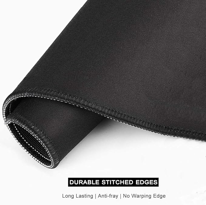 Auhoahsil Mouse Pad, 12 x 10 in Cute Cat Paws Theme Computer Mouse Pad for Desk, Premium-Textured Non-Slip Rubber Stitched Edges Waterproof Square Mouse Mat for Gaming Work Wireless Mice, Green