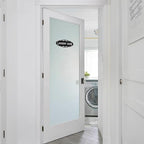 Laundry Room Door Sign for Business and Home，Self-adhesive Waterproof Cute Laundry Room Door Sticker Decals for House, Apartment, Hotel Laundromat Decor（Black）