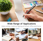 Shuttle Art 4 in 1 Multicolor Pen, 2 Pack Retractable Ballpoint Pens with 1.0mm Black Blue Red Ink and 0.5mm Mechanical Pencil, Multifunction Pens Gift Set for Writing Note Taking School Office Home