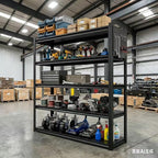 PLMFJQK 2 Sets Storage Shelves with Pegboard,72“*48" Wide 24”Heavy Duty Garage Shelving Units and Storage,Metal Shelving Adjustable Shelves,Garage Storage Rack,Industrial Utility Organization