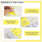 300 Visitor Badges Stickers Visitor Log Book with Carbon Copy Visitor Pass Stickers with Carbonless Visitor Name Tags Guest Registry Log Book for School Business Church