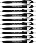 SyPen Personalized Pens With your Custom Logo or Text-1000 Pack Bulk-for Businesses, Parties, and Events, Custom Printed Slim Ballpoint Click Pens, Black Barrel Color, Black Ink