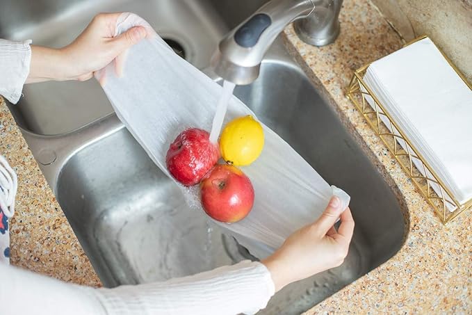 200 Paper Towels Cloth-Like Hand Tissue Paper Napkins, Disposable Hand Towels for Bathroom Guests, Disposable Face Towel for Guest, Washcloths or Dinner Napkin, Made in USA, White