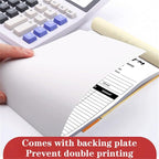 Custom Invoice Book in 3-Part /2-Part Receipt Book with Carbon Copies Personalized Carbonless Service Invoice Form Books Sales Order Book with Company Name Logo Address,B-Order Form Book with Logo