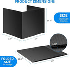 24 Pack Black Desk Dividers for Students, Privacy Shields Folder for Students, Durable & Waterproof Plastic Study Board, Classroom Teacher Supplies Test Divider, Includes 10pcs Extra Labels