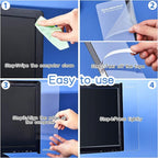 Zonon 24 Pieces Computer Monitor Notes Screen Monitor Memo Board Sticky Note Holder Message Board Computer Side Panel for Office Home Desktop Left and Right