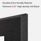Neatsure Large Cork Board for Wall, Black Felt Bulletin Board with Pushpins, 36" x 24" 6 Panels Wall Tiles, Tack Push Pin Boards for Office