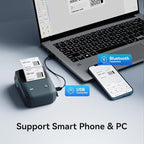 NIIMBOT B1 Label Maker with Tapes, 2 Inch Portable Thermal Label Printer for Home School Office Small Business, Address, Bakery, Crafts, Retail, Support Smartphones & PC，Dark Blue