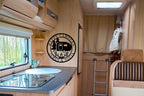 Personalized Happy Camper Metal Sign, Custom Happy Camper Yard Sign, Hanging Camping Sign, Camper Decor, RV Decor, Custom Campground Sign, Personalized Campground Gift