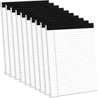 Note Pads 8.5 x 11 Inch, 10 Pack, Legal Pads 8.5 x 11, 30 Sheets Each, Wide/Legal Ruled, White Lined Legal Pads, Micro Perforated, Premium Thick Paper, Paper Pads Lined Writing Pads for School Office