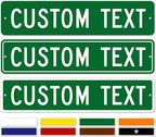 Custom Street Sign, Road and Address Sign, 8 Colors, Reflective Option, Mounting 4x18 Inch, Thick Rust-Free AlumaBond, USA Made by My Sign Center, (Classic)