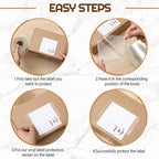 Zonon 2500 Pcs Clear Labels Label Protector Clear Stickers Wafer Seals Waterproof Labels for Protecting Barcodes, Numbers and Stickers (4 x 2 Inch,Rectangle)