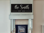 Custom Metal Name Sign,Personalized Last Name Metal Sign,Family Name Sign,Personalized Last Name Date Sign,Metal Wall Art,Last Name Signs for Home,Metal Wall Decor