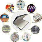 Lineco Folio Storage Box, Clamshell Design with Metal Edge. 18.5x24.5x1.75 Inches, Archival Boxboard, Preserve Photos, Cards, Magazines, Documents, Art, Ephemera, Family Records, Black, Pack of 2