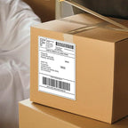 POLYSELLS Self Adhesive Address Shipping Labels, White Sticker FBA Labels (500 Sheets, 8.5" x 5.5" (2UP))