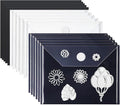 20PCS/Set 10 PCS 0.5mm Thickness Magnetic Sheets and 10PCS 7x5inch Clear Plastic Storage Bags for Dies and Stamp Sets Collections Reusable Sturdy PVC Clear Storage Pockets and Cuttable Magnetic Sheets