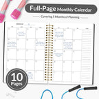 Fitness Journal Workout Planner for Women & Men, A5 (6.4" x 8.3") Workout Journal Log Book Planner Gift for Track Gym Essentials, Home Workouts, Track Progress, Achieve Wellness Goals, Black