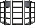 PLMFJQK 3 Sets Storage Shelves with Pegboard,59" W 24" D Heavy Duty Garage Shelving Units and Storage,Metal Shelving Adjustable Shelves,Garage Storage Rack,Industrial Utility Shelf Organization