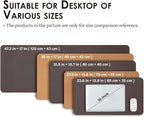 Cork Desk Mat - Small Dual-Sided Desk Pad for Office and Home - Desk Organization and Accessories - Ideal for Large Mouse Pad and Small Desk Mats on Top of Desks(Coffee,23.6"x 13.8")