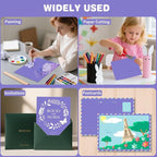 Cardstock 8.5 X 11, 40 Sheets, Dark purple Card Stock, 75lb/ 200gsm Copy Paper, Cardstock Printer Paper For Art, Drawing, Invitations, DIY Cards, Craft, Construction, School & Office Supplies