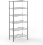 Regal Altair 21" Deep x 36" Wide x 86" Height Wire Shelving Kit | 6-Tier | NSF Commercial Storage Rack Unit