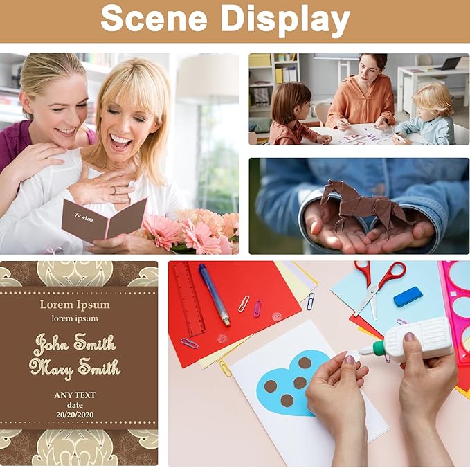 40 Sheets Coffee Color Cardstock 8.5 x 11 Crafts Paper, 200gsm/75lb Premium Dark Brown Card Stock Printer Paper for DIY Cards Making, Greeting Cards, Birthday Decorations, Invitations, Menus