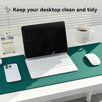 Reniteco Waterproof Large Gaming Mouse Pad with Durable Stitched Edges, Non-Slip Rubber Base, Grainy Jacquard Mouse Mat Desk Pad for Home Office Gaming, 31.5''x11.8''x0.12'', Matte Green