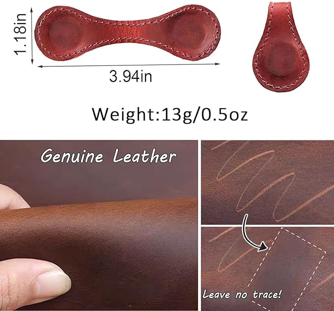 Artlaza Personalized Magnetic Leather Bookmark, 26 Letters Custom Leather Bookmarks, Handmade, Leather Magnetic Bookmark for Book Lovers Readers Women Kid(Black，H）