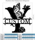 Personalized Custom Letter Name metal Signs,Custom Black Letter Monogram Wall Art Decor,Metal Signs Plaques Outdoor wall Decorative Signage (Y)