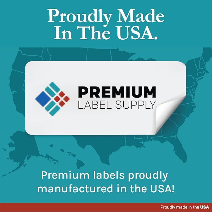 Premium Label Supply White Sticker Mailing Labels – 4" x 1.33" – Laser/Inkjet Compatible – (14 per Sheet), 500 Sheets – 7000 Total Adhesive Labels