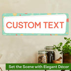 Custom Sign, Custom Street Sign, 11 Font Colors, 13 Font Styles, 4 Hole Options, 22 Sizes, 6x18 Inches, Rust Free DiBound, Fade Resistant, Made in USA by My Sign Center (Mid-Century Modern 1)