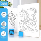 Dry Erase LapBoards, PANDRI 36 Pack Double Sided 12.5 x 9 Inch Whiteboards with 36 Erasers, Dry Erase Boards for Office Students Classroom Teacher Supplies