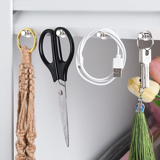 38 Pack Refrigerator Magnets for Whiteboard Small Strong Fridge Magnets Tiny Push Pin Magnetic Neodymium Magnet for Office Classroom Kitchen Home