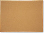 Quartet Cork Board, Bulletin Board, 4' x 3' Corkboard, Oak Finish Frame (304)