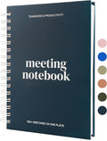 Lamare Meeting Notebook for Work Organization – Perfect Work Notebook for Note Taking, Meeting Planner and Office Supplies for Men & Women