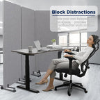 Sound Proof Dividers w/Wheels, Portable Office Wall Divider for Room Partition, Soundproof Room Divider Privacy Panel Partition Cubicle Wall Rolling Temporary Wall for Office