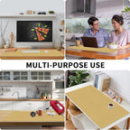 Bloss Light Yellow Desk Mat 31.5"x15.7", Desk Matt for Desktop, Waterproof Leather Large Mouse Pad, Computer Mat for Office/Home/Decor